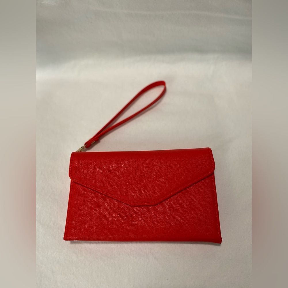 Travel Wallet Red Wristlet